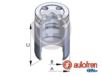 Piston, brake caliper